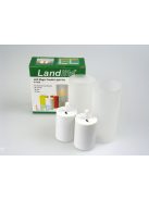 LANDLITE LED/CAL-01, 2 db-os szett, mágikus LED gyertya lámpa készlet, (szín: fehér üveg tartó, fehér műanyag gyertya, sárga villogó LED)