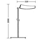 LANDLITE DD FLORA OLF-138DD,1x38W állólámpa