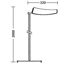 LANDLITE DD FLORA OLF-138DD,1x38W állólámpa