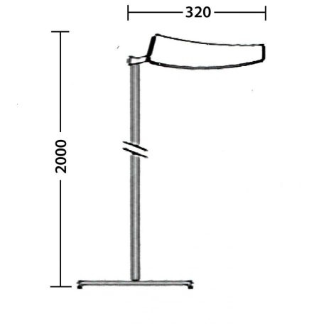 LANDLITE DD FLORA OLF-138DD,1x38W állólámpa