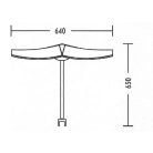 LANDLITE DD OFFIA 2X38W (OLS-238DD), Irodai lámpa