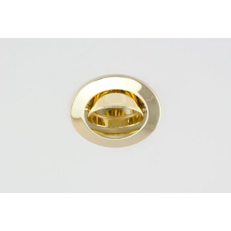 LANDLITE Egyes keret, GU4 (MR11), billenő, íves, arany, max. 35W, spot keret (DL-41)