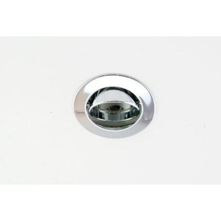  LANDLITE Egyes keret, GU4 (MR11), billenő, íves, króm, max. 35W, spot keret (DL-41)