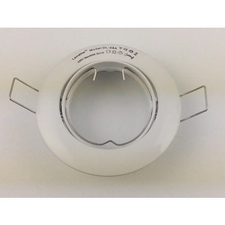  LANDLITE Egyes keret, GU5.3 (MR16) / GU10, billenő, íves, fehér, max. 50W, spot keret (DL-58A)