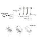 LANDLITE LED-G11-5X0.5W, világoskék jégtégla lámpa (5db-os szett)