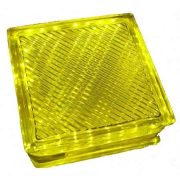 LANDLITE LED-G10-1x2W,  sárga kristálytégla lámpa