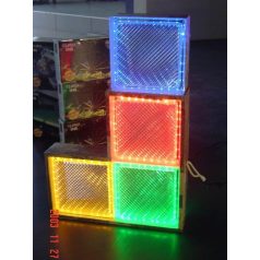 LANDLITE LED-G10-1x2W, Kristallstein Lampe, gelb