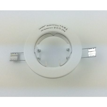  LANDLITE Egyes keret, GU5.3 (MR16) / GU10, fix, egyenes, fehér, max. 50W, spot keret (DL-57)