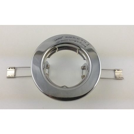  LANDLITE Egyes keret, GU5.3 (MR16) / GU10, fix, egyenes, króm, max. 50W, spot keret (DL-57)