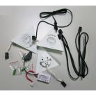  LANDLITE G4, max. 3x20W, fix kivitel, fehér pultvilágító, halogén fényforrással (KIT-15-3)