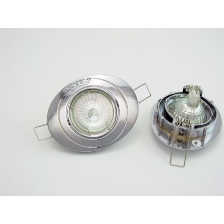 LANDLITE KIT-54-3, 3X MR16 20W 12V halogen Leuchte,3 Stück Einbauset, chrom