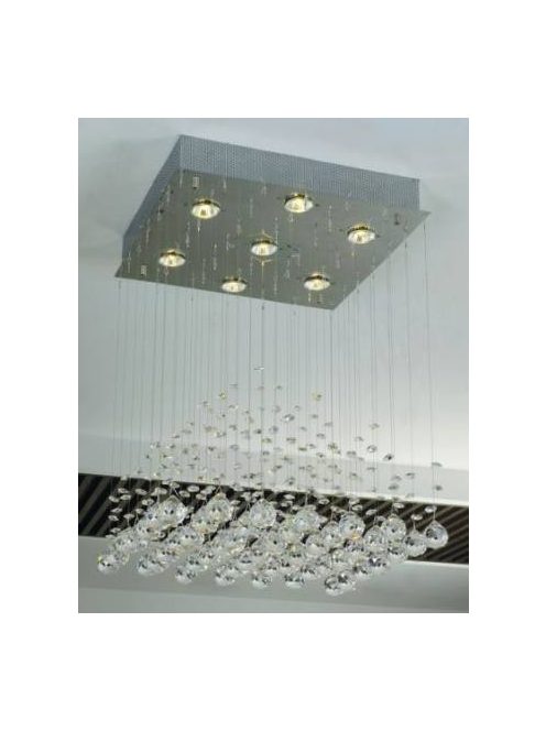 LANDLITE CANNES,MD51104-7B, 7XGU10 50W 230V, kristály lámpa