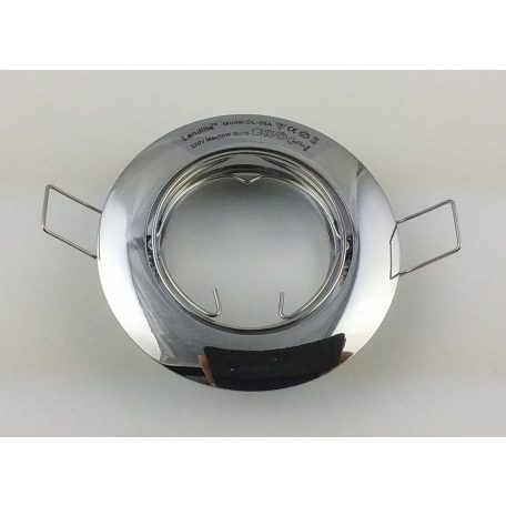  LANDLITE Egyes keret, GU5.3 (MR16) / GU10, billenő, íves, króm, max. 50W, spot keret (DL-58A)
