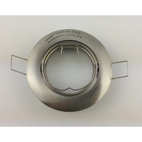  LANDLITE Egyes keret, GU5.3 (MR16) / GU10, billenő, íves, matt króm, max. 50W, spot keret (DL-58A)