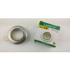  LANDLITE Egyes keret, GU5.3 (MR16) / GU10, billenő, íves, matt króm, max. 50W, spot keret (DL-58A)