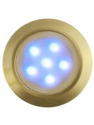 LANDLITE LED-GR01-3X1,2W , 3St Set, mit Netzgerät, metall Farbe: matt gold, LED: 7 Farben, IP44