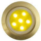 LANDLITE LED-GR01-3x0.5W , 3db-os matt arany földbe süllyesztett LED lámpa szett, sárga fényű, IP44