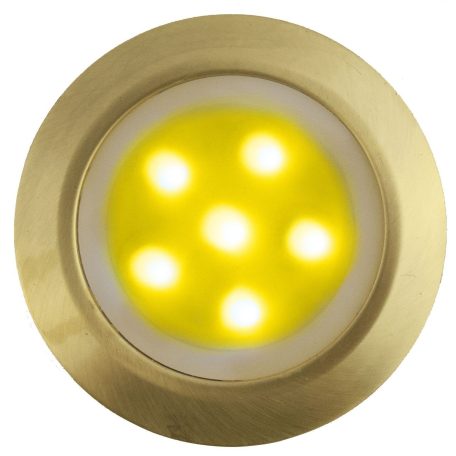 LANDLITE LED-GR01-3x0.5W , 3db-os matt arany földbe süllyesztett LED lámpa szett, sárga fényű, IP44