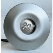   LANDLITE LED-GR02-2X1,0W, 2db-os kiegészíto szett, trafó nélkül, fém szín: matt króm, LED szín: kék, IP44, földbe süllyesztett LED lámpa