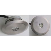   LANDLITE LED-02-4X1,0W, 4db 1,0W LED 12V, beépíthető lámpa szett (4 db-os LED szett), LED: kék , lámpa: mat króm