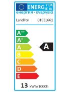  LANDLITE Energiatakarékos, 13W, 320lm, 2700K, 100%-70%-30% 3 lépésben szabályozható, spot fényforrás (CFL-GU10)