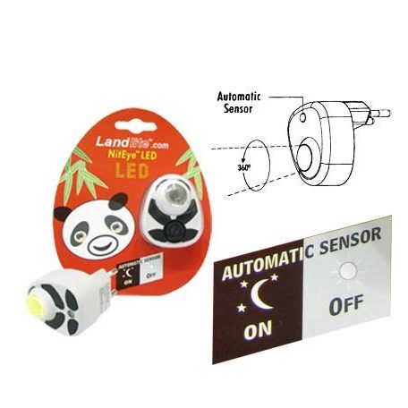 LANDLITE Panda LED-NL01 Nachtlampe mit gelb LED Leuchte