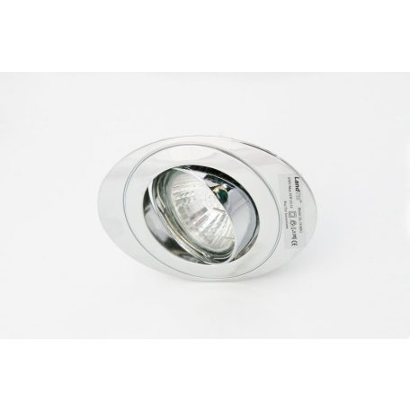  LANDLITE Halogén, GU10, 3x50W, Ø108x80mm, billenő, króm, spot lámpa szett (KIT-54-3)