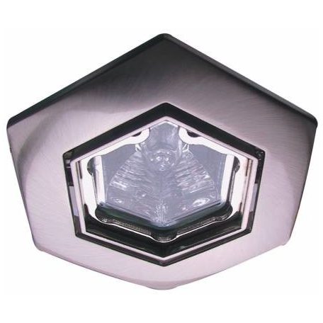  LANDLITE Halogén, GU10, 3x50W, Ø93mm, HEX (hatszögű), billenő, matt króm, spot lámpa szett (KIT-82-3)