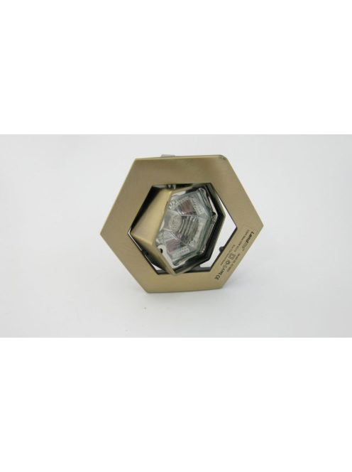  LANDLITE Halogén, GU10, 3x50W, Ø93mm HEX (hatszögű), billenő, antik bronz, spot lámpa szett (KIT-82-3)