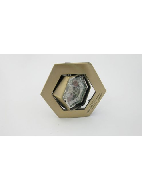 LANDLITE KIT-82-3, HEX (hexagonal), 3X50W GU10 230V hexagonal halogen Leuchte,  3 Stück Einbauset, schwenkbar