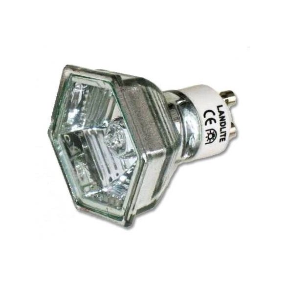  LANDLITE Halogén, GU10, 50W, 950lm, 2900K, HEXAGON (hatszögű), spot fényforrás (MRG-C)
