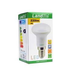    LANDLITE LED, E14, 4W, R50, 220lm, 3000K, gomba formájú fényforrás (LED-R50-4W/SXW)