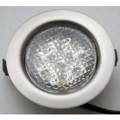   LANDLITE LED-06D-3X1,0W, 3db 1,0W LED 12V, beépíthető lámpa szett (3 db-os LED szett), LED: fehér, lámpa: króm