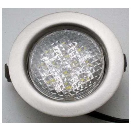 LANDLITE LED-06D-3X1,0W, 3db 1,0W LED 12V, beépíthető lámpa szett (3 db-os LED szett), LED: fehér, lámpa: króm
