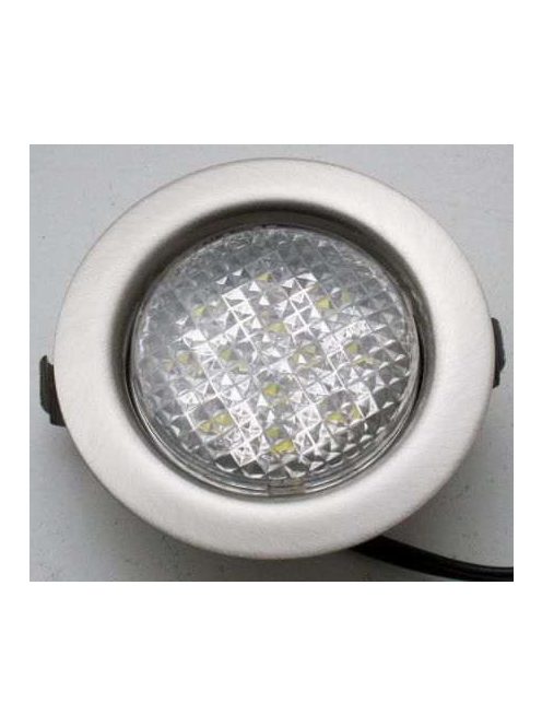 LANDLITE LED-06D-3X1,0W, 3db 1,0W LED 12V, beépíthető lámpa szett (3 db-os LED szett), LED: fehér, lámpa: króm