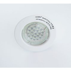    LANDLITE LED, GU10, 3x1,5W, Ø79mm, fix, fehér, spot lámpa keret (KIT-57A-3)