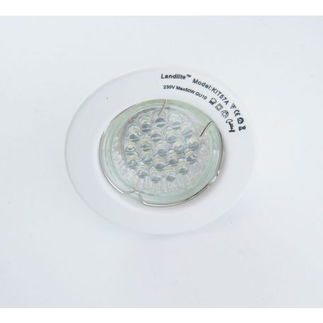 LANDLITE KIT-57A-3, 3X1,5W GU10 230V  LED Leuchte, fixiert, 3 Stück LED Einbauset weiss