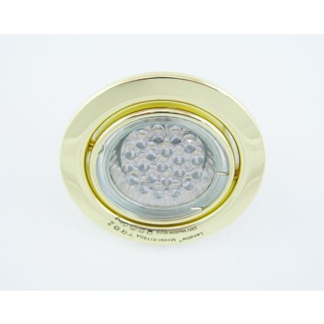  LANDLITE LED, GU10, 3x1,5W, Ø79mm, billenő, arany, spot lámpa szett (KIT-60A-3)