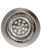  LANDLITE LED, GU10, 3x1,5W, Ø79mm, billenő, matt króm, spot lámpa szett (KIT-60A-3)