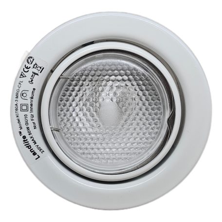  LANDLITE Energiatakarékos, GU10, 3x7W, Ø79mm, billenő, fehér, spot lámpa szett (KIT-60-3)