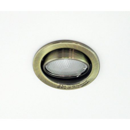  LANDLITE Energiatakarékos, GU10, 3x7W, Ø79mm, billenő, antik bronz, spot lámpa szett (KIT-60-3)
