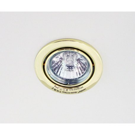  LANDLITE kompakt fénycsővel, GU10, 3x7W, Ø79mm, billenthető, arany, spot lámpa szett (KIT-60-3)