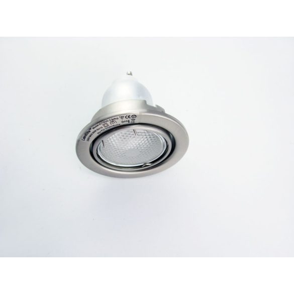  LANDLITE Energiatakarékos, GU10, 3x7W, Ø79mm, billenő, matt króm, spot lámpa szett (KIT-60-3)