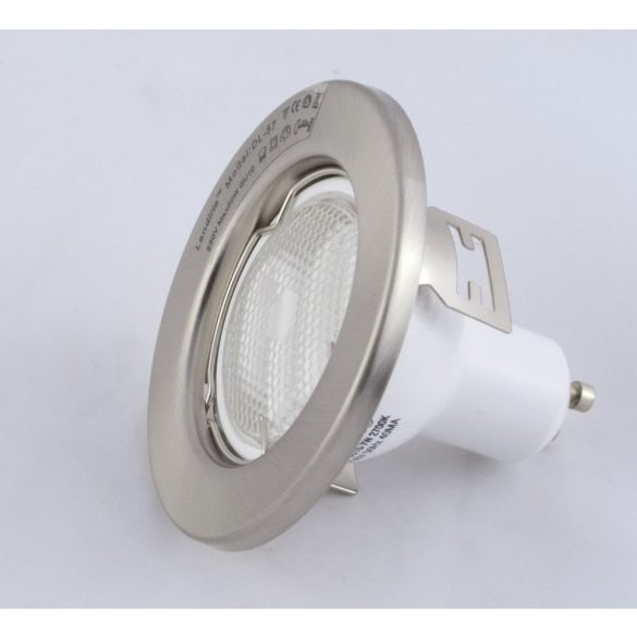  LANDLITE Energiatakarékos, GU10, 3x7W, Ø79mm, fix, matt króm, spot lámpa szett (KIT-57A-3)