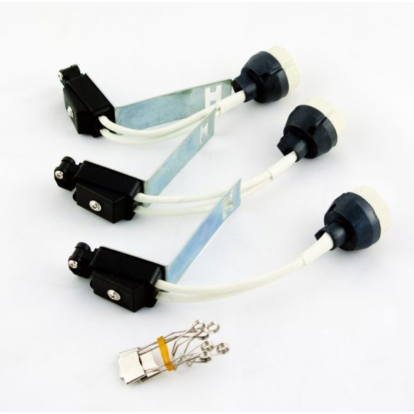  LANDLITE Energiatakarékos, GU10, 3x7W, Ø79mm, fix, matt króm, spot lámpa szett (KIT-57A-3)