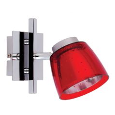   LANDLITE FELIX G929-1R falra szerelhető spotlámpa (piros), G9 foglalattal