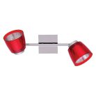 LANDLITE FELIX G929-2TU fali/mennyzeti spotlámpa (piros), G9 foglalattal