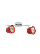 LANDLITE FELIX G929-2TU bunt, Wand spot Lampen (chromozott rot)