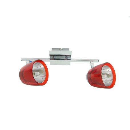 LANDLITE FELIX G929-2TU fali/mennyzeti spotlámpa (piros), G9 foglalattal