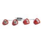 LANDLITE FELIX G929-4TU2 mennyezeti spotlámpa (piros), G9 foglalattal